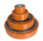 5" X 2" massiv polyurethan hjul